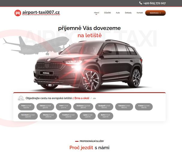 Náhled projektu Airport-taxi007.cz