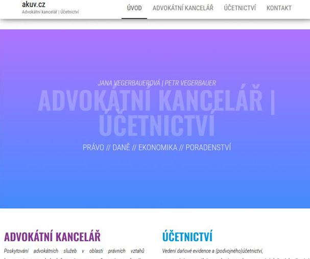 Náhled projektu Akuv.cz