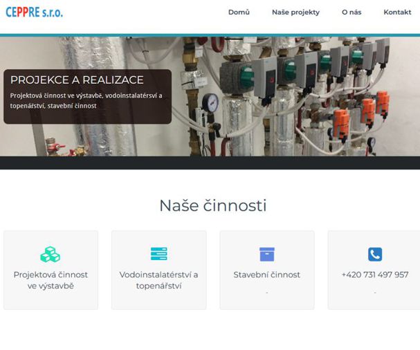 Náhled projektu Ceppre.cz